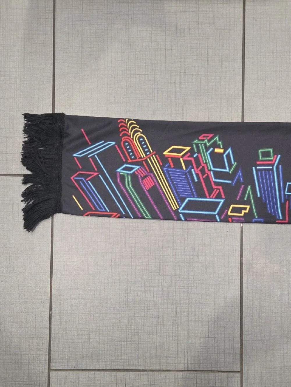 FIFA Fan Mart Black Logo Scarf with Trophy Emblems